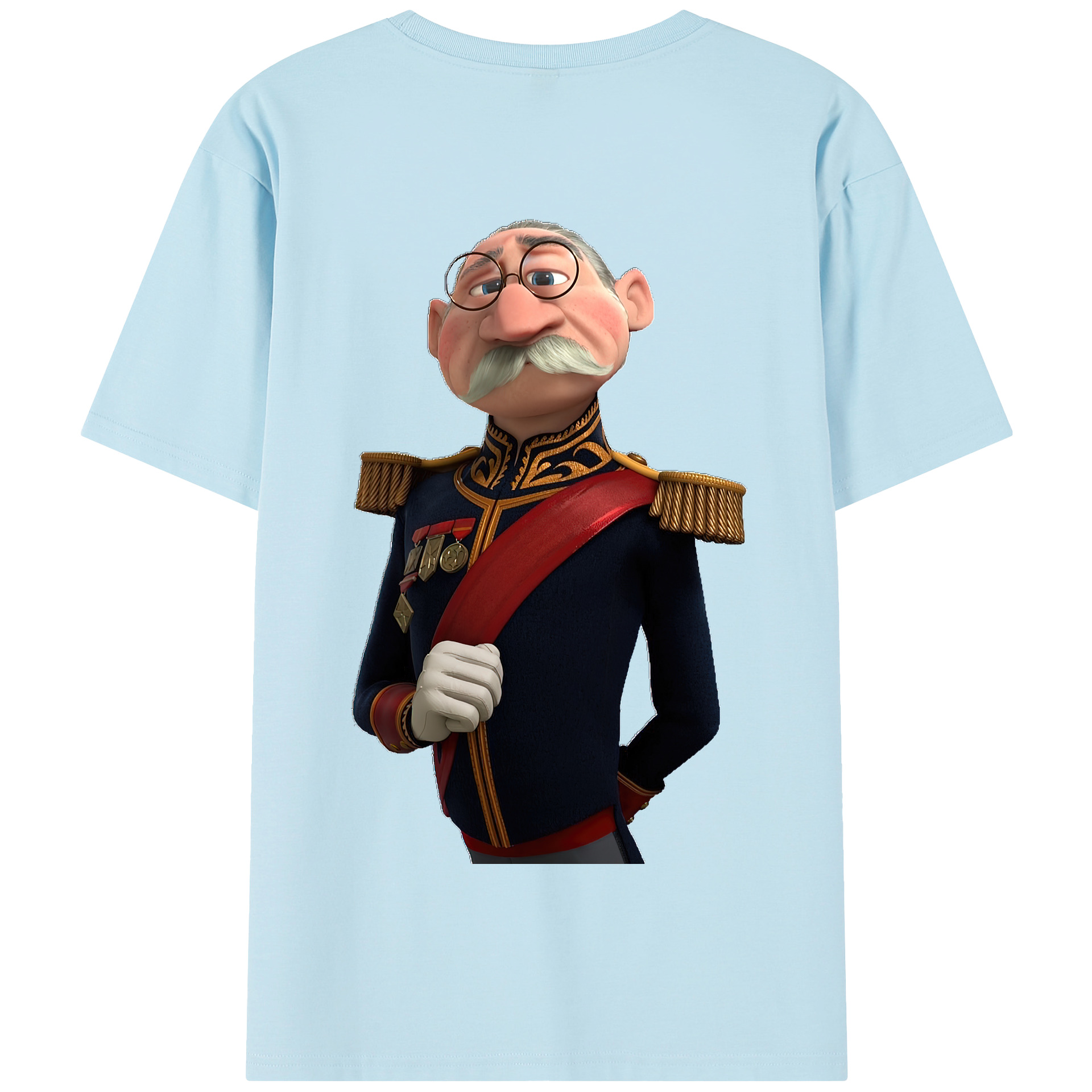 （画像用） アナと雪の女王 アンナ エルサ Frozen Anna Elsa 綿100％半袖Tシャツ（背面プリント）